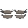 2 Kit plaquettes frein Yamaha YFM Kodiak 700  Av Ga et Dr 3B4-W0045-10 4D3-W0045-10, 3B4-W0045-00 4D3-W0045-00 - EBC FA444 et FA