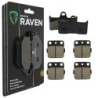3 Kit plaquettes frein Yamaha YFM Grizzly 660  Av G, Av D et Ar 281-007X2 - EBC FA344 et FA84 - Raven 104-129