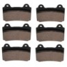 3 Kit plaquettes frein Yamaha XVZ 1300 Royal Star Venture  Av G, Av D et Ar 4NK-W0046-00 - EBC FA123 - Raven 102-073