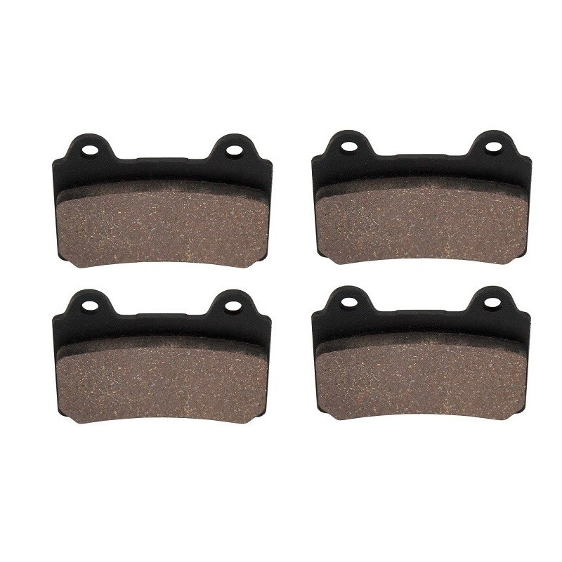 2 Kit plaquettes frein Yamaha XVZ 1300 Royal Star Av Ga et Av Dr 4NK-W0046-00 - EBC FA123 - Raven 101-073