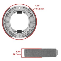 Machoire de frein Honda ST 70 Dax  Arrière 43120-KG1-920 -  - Raven 110-135