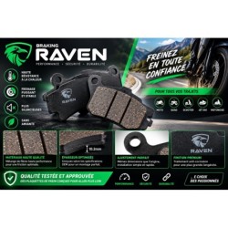Plaquettes de frein Triumph Daytona 1200  Av Ga ou Av Dr T2020246 - EBC FA145 236 - Raven 100-017