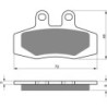 Plaquettes de frein Ktm LC 125  Avant Nc - EBC FA208, 213 - Raven 100-026