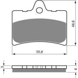 Plaquettes de frein Cagiva City 80  Avant 800066937 - EBC FA156 - Raven 100-066
