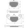 Plaquettes de frein Aprilia Pegaso 600  Arrière Nc - EBC FA173 - Raven 100-094