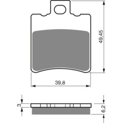 Plaquettes de frein Aprilia Sonic 50 GP Avant Nc - EBC FA193 - Raven 100-098