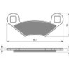 Plaquettes de frein Polaris Sportsman 800 toutes les versions Av Ga ou Av Dr 1910129 - EBC FA159 - Raven 100-162