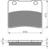 Plaquettes de frein Suzuki RG 250 Gamma  Av Ga ou Av Dr 59100-04830 - EBC FA102 - Raven 100-172
