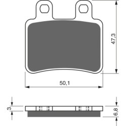 Plaquettes de frein Italjet Millennium 125  Avant Nc - EBC FA350 - Raven 100-211