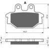 Plaquettes de frein Kymco UXV 500 i 4x4 Av Ga ou Dr Nc - EBC FA377 - Raven 100-230