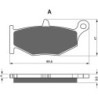 Plaquettes de frein Suzuki GSX-R 600  Arrière 69100-15850 - EBC FA419 - Raven 100-241