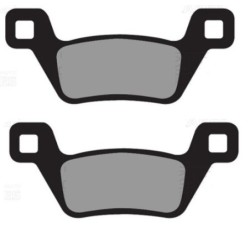 Plaquettes de frein Kymco MXU 500 i 4x4 IRS i DX Av Ga ou Av Dr 45105-LFE9-305 - EBC FA600TT - Raven 100-316