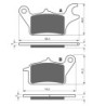 Plaquettes de frein Honda Super Cub 125 C Avant 06455-KWB-601 - EBC FA691 - Raven 100-336
