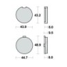 Plaquettes de frein Suzuki GP 125  Avant 59300-39840 - EBC FA56 - Raven 100-502