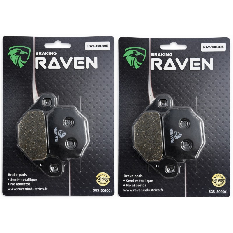 2 Kit plaquettes frein Cectek Gladiator 500 EFI Ar Ga et Ar Dr Nc - EBC FA67 - Raven 101-005