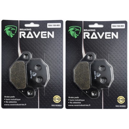 2 Kit plaquettes frein Kawasaki Z550  Av Ga et Av Dr 42385-94Y - EBC FA67 - Raven 101-005