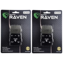 2 Kit plaquettes frein Honda TRX 500 Foreman  Av Ga et Av Dr Nc - EBC FA84 - Raven 101-007
