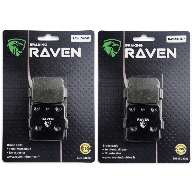 2 Kit plaquettes frein Honda TRX 500 Foreman  Av Ga et Dr Nc - EBC FA84 - Raven 101-007