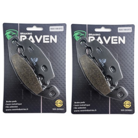 2 Kit plaquettes frein Kawasaki Zephyr 750  Av Ga et Av Dr 43082-1139 - EBC FA129 - Raven 101-013
