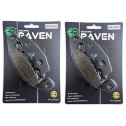 2 Kit plaquettes frein Kawasaki ZZ-R 250  Av Ga et Av Dr 43082-1189 - EBC FA129 - Raven 101-013