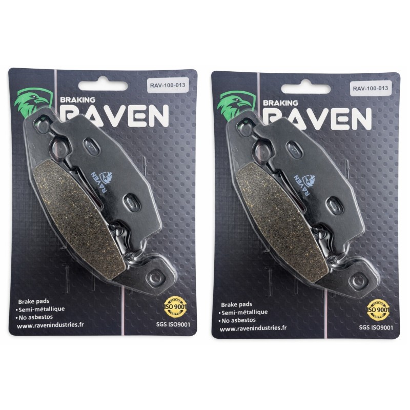 2 Kit plaquettes frein Kawasaki GPX 600R  Av Ga et Dr 43082-1095 - EBC FA129 - Raven 101-013