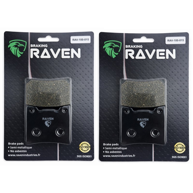 2 Kit plaquettes frein Yamaha RD 500  Av Ga et Dr Nc - EBC FA88 - Raven 101-015