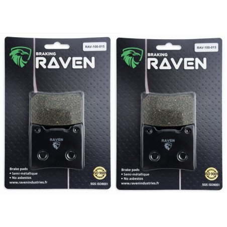 2 Kit plaquettes frein Yamaha RD 500  Av Ga et Dr Nc - EBC FA88 - Raven 101-015