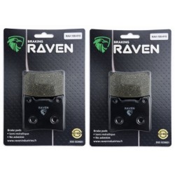 2 Kit plaquettes frein Yamaha V-max 1200 VMX Av Ga et Dr 1FK-W0046-01-00 - EBC FA88 - Raven 101-015
