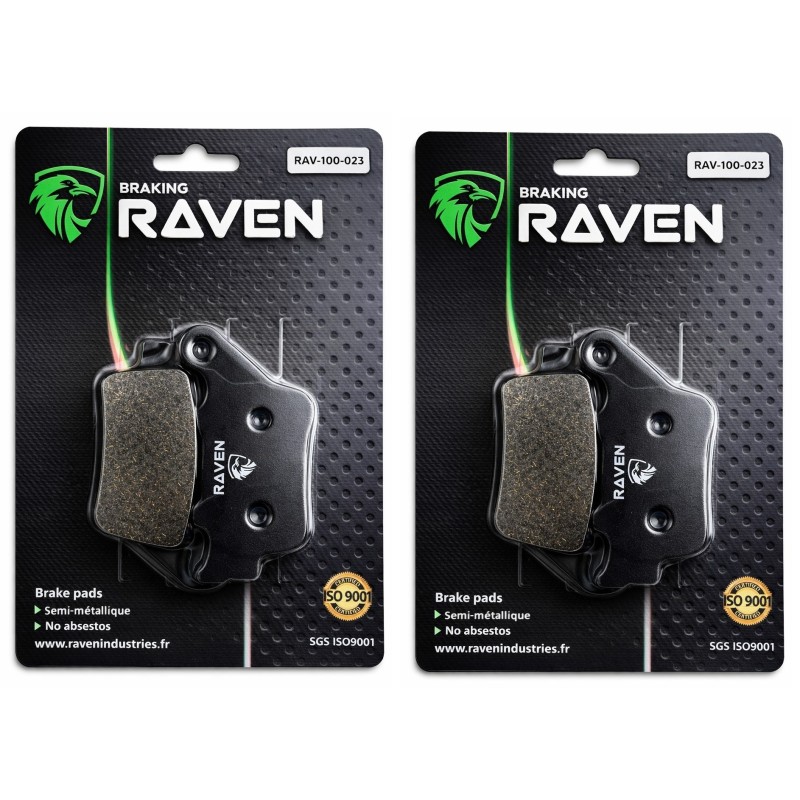 2 Kit plaquettes frein Triumph Daytona 765 Moto 2 Av Ga et Av Dr Nc - EBC FA142 - Raven 101-023