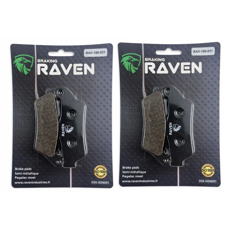 2 Kit plaquettes frein Ducati Monster 695  Av Ga et Av Dr Nc - EBC FA181 - Raven 101-031
