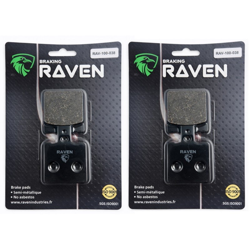 2 Kit plaquettes frein Moto-guzzi 400  Av Ga et Av Dr Nc - EBC FA47 - Raven 101-038