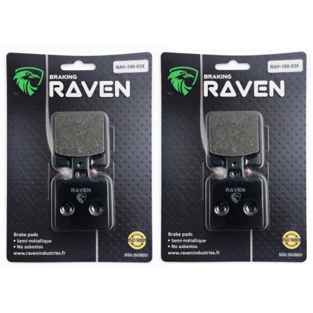 2 Kit plaquettes frein Moto-guzzi 500  Av Ga et Av Dr Nc - EBC FA47 - Raven 101-038