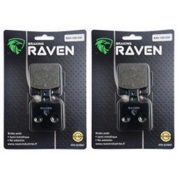 2 Kit plaquettes frein Moto-guzzi Targa 750  Av Ga et Av Dr Nc - EBC FA47 - Raven 101-038