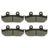 2 Kit plaquettes frein Honda CBR 1000 F  Av Ga et Av Dr Nc - EBC FA124 - Raven 101-051