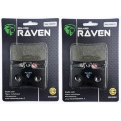 2 Kit plaquettes frein Yamaha Tracer 900 GT  Av Ga et Av Dr Nc - EBC FA168/252 - Raven 101-070