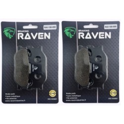 2 Kit plaquettes frein Yamaha XS 1000 Sakura Av Ga et Av Dr Nc - EBC FA199 - Raven 101-099