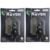 2 Kit plaquettes frein Aprilia Caponord 1000 ETV Av Ga et Av Dr Nc - EBC FA209 - Raven 101-106
