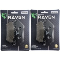 2 Kit plaquettes frein Ducati Sport-classic 1000  Av Ga et Av Dr Nc - EBC FA209 - Raven 101-106