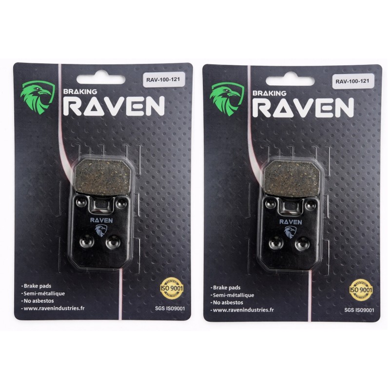 2 Kit plaquettes frein Yamaha TY 250Z  Avant et Arrière Nc -  - Raven 101-121