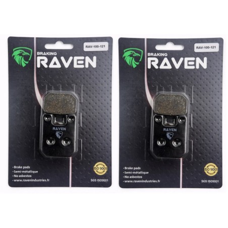2 Kit plaquettes frein Yamaha TY 250Z  Avant et Arrière Nc -  - Raven 101-121