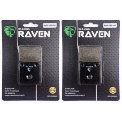 2 Kit plaquettes frein Yamaha YFM Big Bear 350  Av Ga et Av Dr Nc - EBC FA54 - Raven 101-144