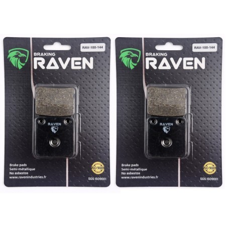 2 Kit plaquettes frein Yamaha Grizzly 450  Av Ga et Dr Nc - EBC FA54 - Raven 101-144