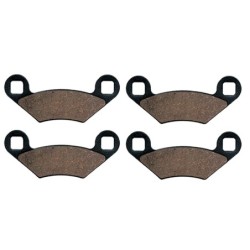 2 Kit plaquettes frein Polaris Sportsman 700  Av Ga et Av Dr Nc - EBC FA159 - Raven 101-162