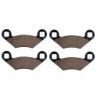 2 Kit plaquettes frein Polaris Trail Blazer 400  Av Ga et Av Dr Nc - EBC FA159 - Raven 101-162