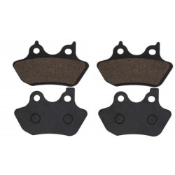 2 Kit plaquettes frein Harley-davidson Fat Boy 1584 FLSTF Av Ga et Av Dr Nc - EBC FA400 - Raven 101-181