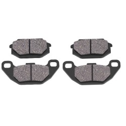 2 Kit plaquettes frein Kymco MXU 50  Av Ga et Av Dr 45105-LDB5-E10 - EBC FA400 - Raven 101-183