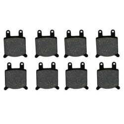 2 Kit plaquettes frein Fantic HP1 125 Sport Av Ga et Av Dr Nc - EBC FA76 - Raven 101-184