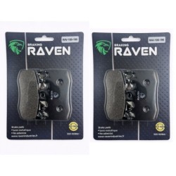 2 Kit plaquettes frein Bmw HP2 1200 Megamoto Av Ga et Av Dr 34117660448 - EBC FA335HH - Raven 101-196