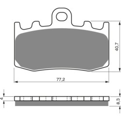 2 Kit plaquettes frein Bmw R 1200 GS  Av Ga et Av Dr 34117683064 - EBC FA335HH - Raven 101-196