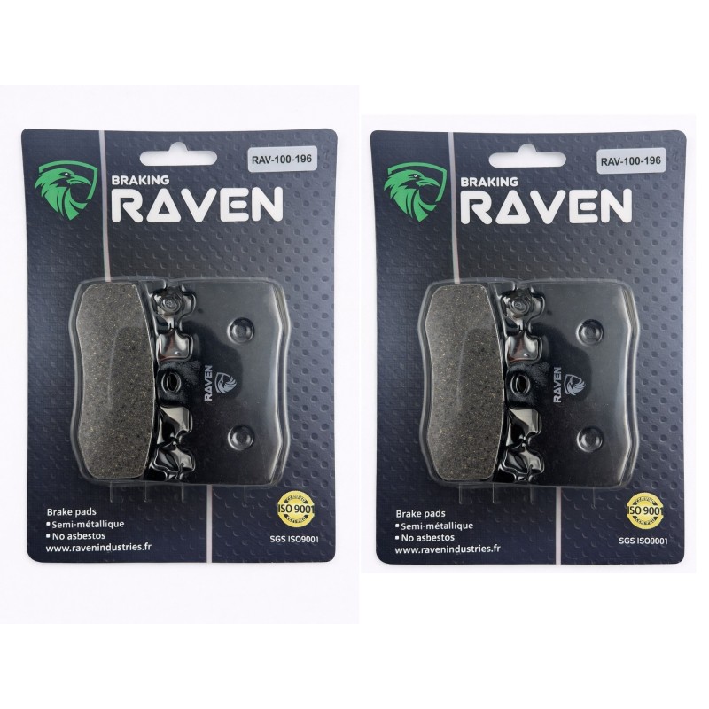 2 Kit plaquettes frein Bmw R 1200 GS Adventure  Av Ga et Dr 34118534183 - EBC FA335HH - Raven 101-196